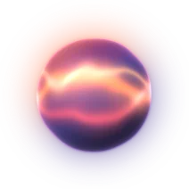 The assistant's orb while it speaks an answer.